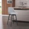 Armen Living Sicily 26" Swivel Black Wood Counter Stool in Light Gray Fabric LCSIBABLKGRYF26 - alternate 8